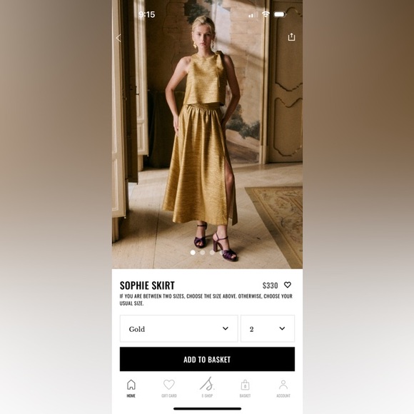 Sezane Sophie Skirt - Picture 3 of 6